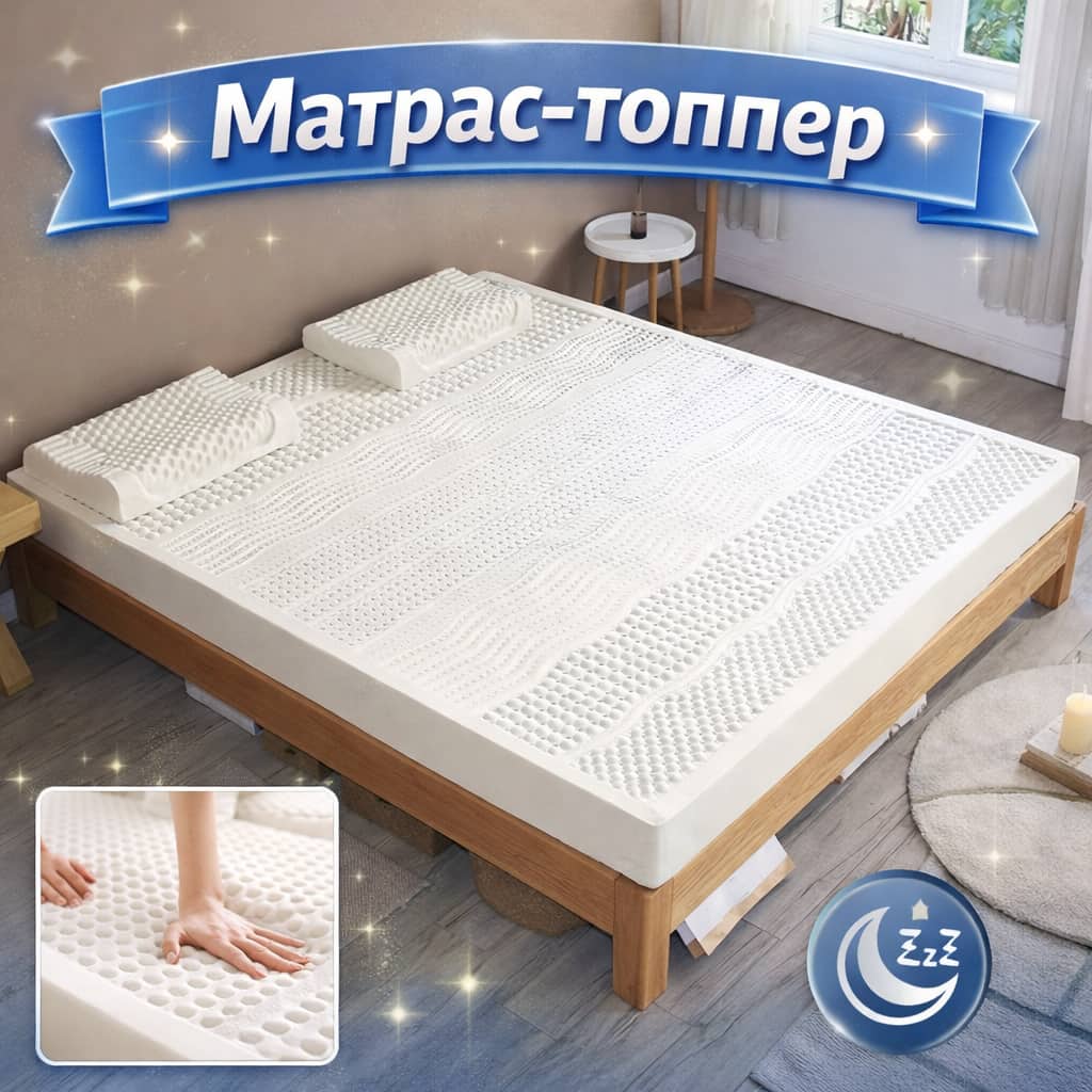 Матрас-топпер JINCHENG ML202412061524 из натурального латекса