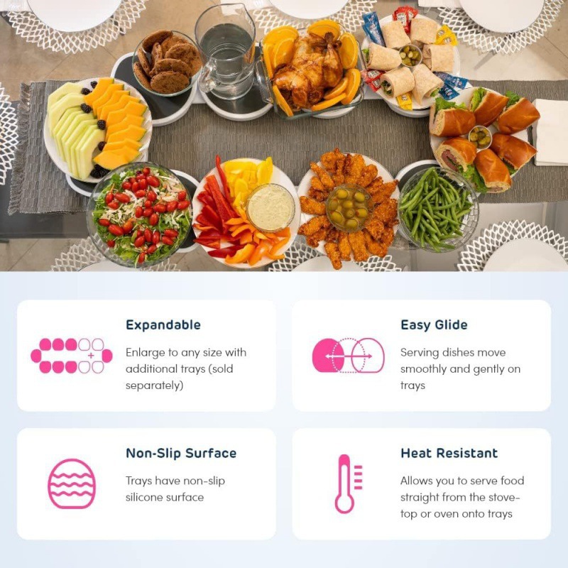 Разборный вращающийся поднос IStapromo Lazy Susan A1