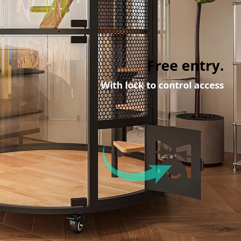 Деревянная вилла для кота