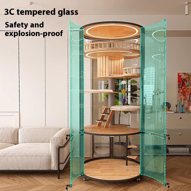 Деревянная вилла для кота