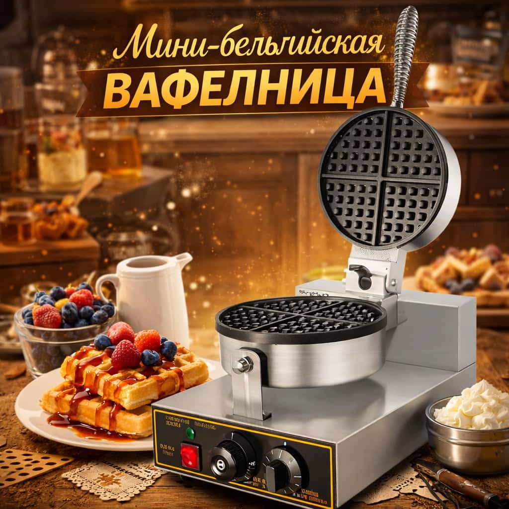Электрическая коммерческая вафельница HF-1